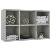 Bücherregal/Sideboard 66×30×97,8cm Spanplatte Betongrau - VIDAXL