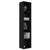 vidaXL Boekenkast 40x30x189 cm spaanplaat zwart