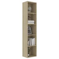 vidaXL Boekenkast 40x30x189 cm spaanplaat sonoma eikenkleurig