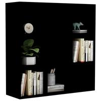 vidaXL Boekenkast 98x30x98 cm spaanplaat zwart