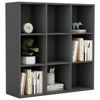 vidaXL Bücherregal  Grau
