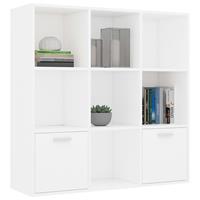 vidaXL Boekenkast 98x30x98 cm spaanplaat wit