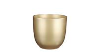 Edelman Montfoort Mica Decorations tusca ronde pot goud maat in cm: 23 x 25 GOUD