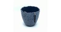 Villa Pottery Zwart Blauwe pot Stelvio