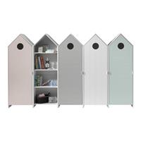 Vipack CASAMI Set 5-teilig - 1x Regalschrank, 4x Schrank 1-tÃ¼rig mit Fronten in Pink, WeiÃŸ, Grau und Mint