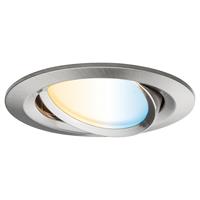 Paulmann,LED Einbaustrahler Nova Plus ZigBee tunablewhite 1x6W Eisen gebürstet dimmbar 1x6W Eisen gebürstet dimmbar