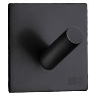 Smedbo Beslagsboden Handdoekhouder - 9.6x4.8x3.2cm - zelfklevend - RVS Gepolijst Edelstaal BB1092