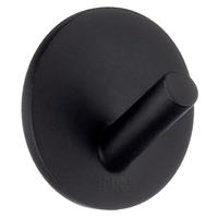 Smedbo Beslagsboden Handdoekhouder - 3x3x2.2cm - zelfklevend - RVS Mat Zwart BB1080/4