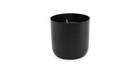 Vtwonen | Cup with Candle Metal Black 9x9cm
