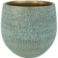 tersteege Pot Ryan shiny blue bloempot binnen 18 cm