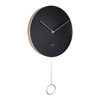 Karlsson Wandklok Pendulum - Zwart