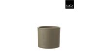 Mica Decorations Era pot rond groen h12,5xd13,5 cm