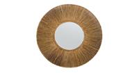 Fine Asianliving Mirror Paper Rope Frame Handweaved D70x6.2cm Thick