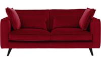 goossens Bank Suite rood, stof, 2-zits, elegant chic