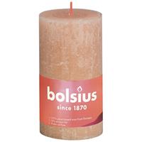 Bolsius Stompkaars rustiek 13x7 cm misty roze