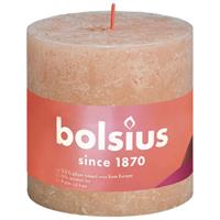 Bolsius kaars rustiek 10x10 cm misty roze