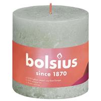 Bolsius kaars rustiek 10x10 cm foggy groen