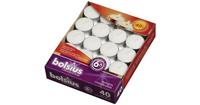 Bolsius 4 stuks Theelichten wit 40 stuks