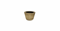 Van der Leeden Drypot rotan streep d38 h36 cm