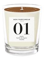 Bon Parfumeur 01 Basil Fig Leaf Mint Candle 180g