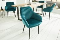 Invicta Interior Stoel Turijn met armleuning in turquoise/ 38788