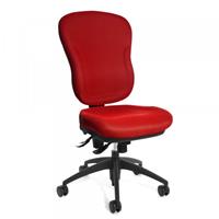 Topstar Bürodrehstuhl Wellpoint 30 SY ohne Armlehnen rot