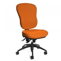 Topstar Bürodrehstuhl Wellpoint 30 SY ohne Armlehnen orange