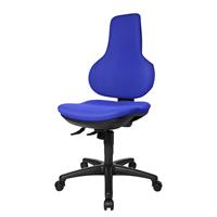 Topstar Bürodrehstuhl Ergo Point ohne Armlehnen blau