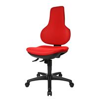 Topstar Kantoordraaistoel ERGO POINT SY, met in hoogte verstelbare ergonomische rugleuning, rood