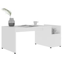 vidaXL Salontafel 90x45x35 cm spaanplaat wit