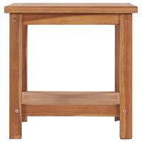 vidaXL Couchtisch 45 x 45 x 45 cm Massivholz Teak Braun