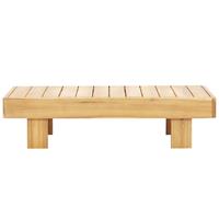 vidaXL Couchtisch 100 x 60 x 25 cm Akazienholz Massiv Braun