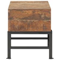 vidaXL Hocker 35 x 35 x 40 cm Massives Altholz Braun
