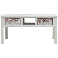 vidaXL Salontafel 99,5x60x48 cm hout wit