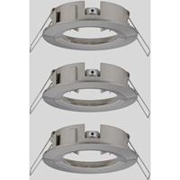 Paulmann 92479 EBL Choose Inbouwring Set van 3 stuks 10 W IJzer (geborsteld)