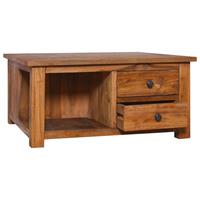 vidaXL Salontafel 68x68x33 cm massief teakhout