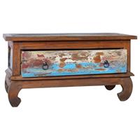 vidaXL Couchtisch 80x50x40 cm Teak Altholz Braun