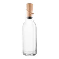 evasoloa/s Eva Solo Glaskaraffe mit Holzstopfen, Karaffe, Wasserbehälter, Glas, Eichenholz, Silikon, Transparent, 1 L, 557474