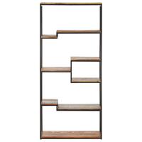 vidaXL Bücherregal 80x30x180 cm Recyceltes Massivholz Braun