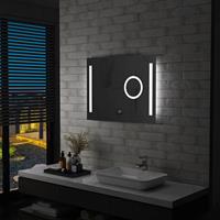 vidaXL Badkamerspiegel LED met aanraaksensor 80x60 cm