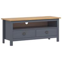 vidaXL Tv-meubel Hill Range 110x40x47 cm massief grenenhout grijs