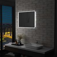 vidaXL Badkamerspiegel LED met aanraaksensor 80x60 cm