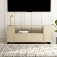 vidaxl TV-Schrank Sonoma-Eiche 120 x 35 x 43 cm Spanplatte Braun