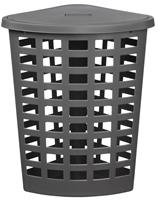 plastteam plast team Wäschesammler BOSTON, 54 Liter, eckig, schwarz