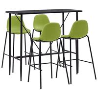 vidaXL 5-delige Barset stof groen