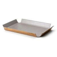 continenta Tablett 41x29,5 cm taupe metallic rutschfest