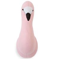 Flamingo Kopf Wanddekoration Filz Weich  Rosa