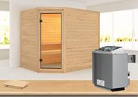 Karibu &VerticalLine; Tanami Sauna &VerticalLine; Kachel 9 kW Ge&iuml;ntegreerde Bediening