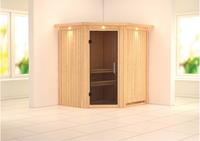 Karibu | Tonja Sauna met Dakkraag | Antracietglas