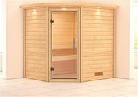 Karibu houtfeeling sauna binnen cabine mia